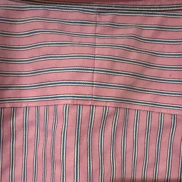 Lauren Ralph Lauren Striped Button Down Shirt in Pink and White - Picture 6 of 6